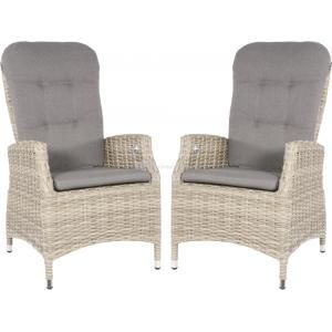 Soho Comfort Mountain tuinstoel taupe set van 2