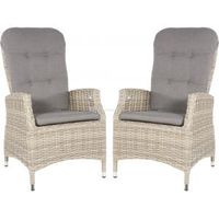 Soho Comfort Mountain tuinstoel taupe set van 2