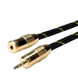 ROLINE GOLD 3,5mm audio verlengkabel Male/Female, 10 m