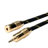 ROLINE GOLD 3,5mm audio verlengkabel Male/Female, 10 m