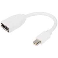 Digitus DB-340405-001-W DisplayPort-kabel Adapter DisplayPort-stekker, Mini DisplayPort-stekker 0.15 m Wit - thumbnail