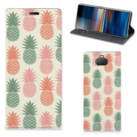 Sony Xperia 10 Plus Flip Style Cover Ananas - thumbnail