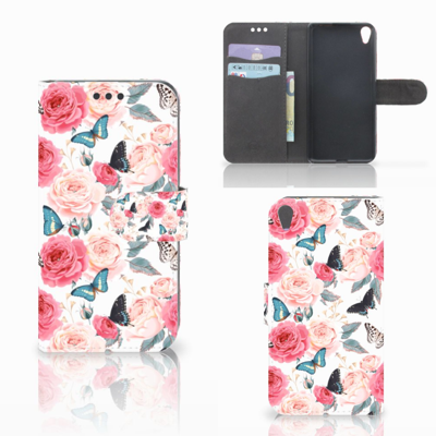 Sony Xperia XA | XA Dual Hoesje Butterfly Roses