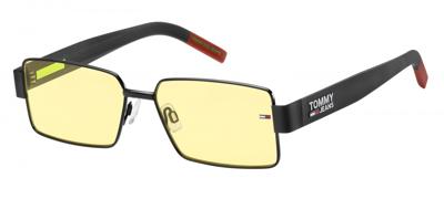 Tommy Hilfiger zonnebril 0005/S cat.3 nylon/staal zwart/geel Tommy Hilfiger zonnebril 0005/S cat.3 nylon/staal zwart/geel