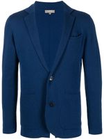 N.Peal veste boutonnée en cachemire - Bleu