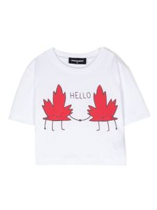 DSQUARED2 KIDS t-shirt à logo imprimé - Blanc