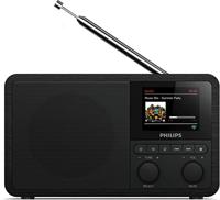 Philips Audio Internetradio DAB+ PR802/12 Radiowecker DAB+ (Bluetooth, DAB+, Sleep Timer, Dual Alarm, Spotify Connect) Schwarz