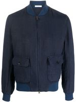 Boglioli veste bomber à fermeture zippée - Bleu