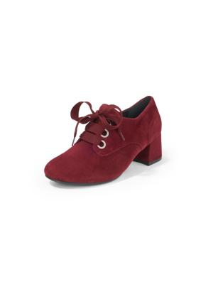 Veterpumps Karin van geitensuèdeleer Van Semler rood Veterpumps Karin van geitensuèdeleer Van Semler rood