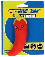 Petsport Veggies Fresh Spaanse Peper kattenspeelgoed met veren