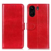 Xiaomi Poco C65/Redmi 13C Portemonnee Hoesje met Magneetsluiting - Rood