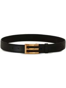 ETRO ceinture en cuir à boucle logo - Noir