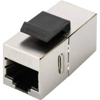 Digitus RJ45 Netwerk Adapter CAT 5, CAT 5e, CAT 6 [1x RJ45-bus - 1x RJ45-bus] Grijs - thumbnail