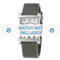 Armani horlogeband AR-0222 Textiel Grijs 22mm - thumbnail