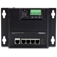 Trendnet TI-PG50F netwerk-switch Unmanaged Power over Ethernet (PoE) Zwart - thumbnail