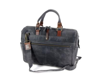 Trendy stijlvol en stoere laptoptas 17 inch Ruvido Navy