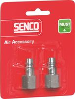 Senco plug uni / binnendraad NPT 1/4 blister à 2 stuks OP=OP - 4000150