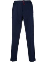 Kiton pantalon fuselé à taille élastiquée - Bleu