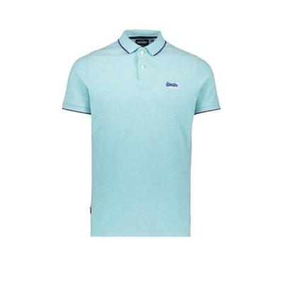 Superdry regular fit polo Poolside met contrastbies spearmint grit Superdry regular fit polo Poolside met contrastbies spearmint grit