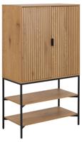 Wandkast Juna Naturel Metaal - Giga Living