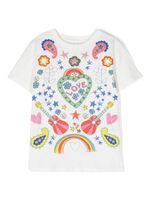 Stella McCartney Kids t-shirt en coton à imprimé graphique - Blanc - thumbnail