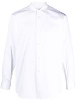 Comme Des Garçons Shirt chemise en coton à fermeture zippée - Blanc - thumbnail