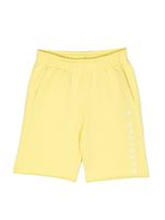 MM6 Maison Margiela Kids short de sport à logo imprimé - Jaune