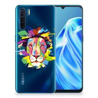 OPPO A91 Telefoonhoesje met Naam Lion Color