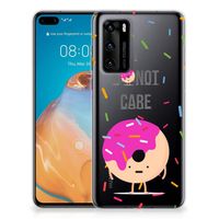 Huawei P40 Siliconen Case Donut Roze - thumbnail