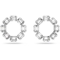 Swarovski 5618629 Oorknoppen Millenia Octagon zilverkleurig-wit