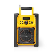 Nedis RDFM3100YW Fm-bouwradio 15 W Bluetooth® Ipx5 Handvat Geel / Zwart