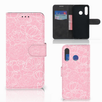 Huawei P30 Lite (2020) Hoesje White Flowers