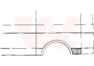 Zijwand VAN WEZEL, Inbouwplaats: Rechts achter, u.a. fÃ¼r VW