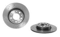 Remschijf BREMBO XTRA LINE BREMBO, Remschijftype: Geperforeerd, u.a. für Alfa Romeo, Jeep, Fiat