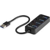 StarTech.com 4 poorts USB 3.0 hub - 4x USB-A met Aan/Uit knoppen