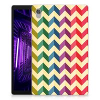 Lenovo Tab M10 HD (2de generatie) Hippe Hoes Zigzag Multi Color