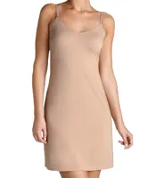 Korte onderjurk - Body make Up - Gladde strakke onderjurk microfiber - S - Huidskleur - S - S - S