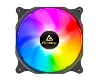 Antec RGB-ventilatoren 120 mm, PWM pc-ventilatoren, 120 mm RGB-ventilatoren, 120 mm behuizingsventilator, 3-pins 5V adresseerbare RGB-ventilatoren met controller, MOBO-synchronisatie met 5V 3-pins,