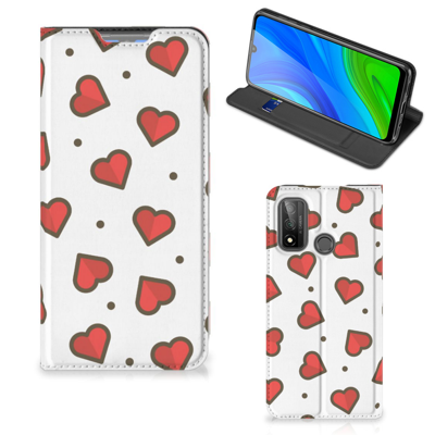 Huawei P Smart (2020) Hoesje met Magneet Hearts