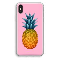 Grote ananas: iPhone XS Transparant Hoesje - thumbnail