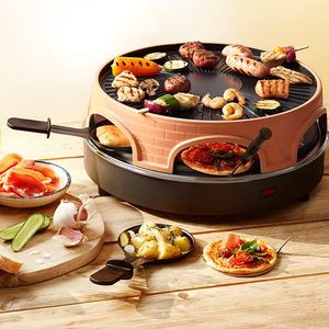 Emerio PO-113255.4 raclette 1500 W Zwart, Bruin