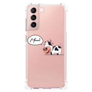 Samsung Galaxy S21 FE Stevig Bumper Hoesje Cow