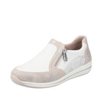 Rieker Dames N1151 Slipper, Wit combi., 37 EU