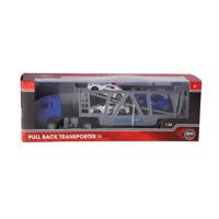 Rapid Wheels Die-Cast Pull-Back Transporter + 3 Voertuigen 1:32 - thumbnail