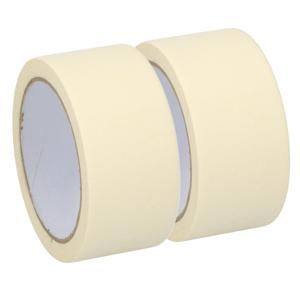 Afplaktape/schilderstape - 2x - wit - 36mm x 25m - voor binnen/buiten