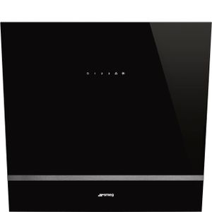 Smeg KV26N afzuigkap Muurmontage Zwart 666 m³/uur A