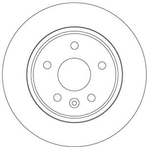 Remschijf TRW, Remschijftype: Massief, u.a. für Opel, Vauxhall
