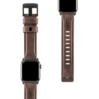 URBAN ARMOR GEAR UAG Compatibel Apple Watch Band 41 mm/40 mm/38 mm, iWatch Series 9/8/SE 2/7/6/5/4/3/2/1 & Watch SE, Top Grain Italiaans lederen vervangende band, leer bruin