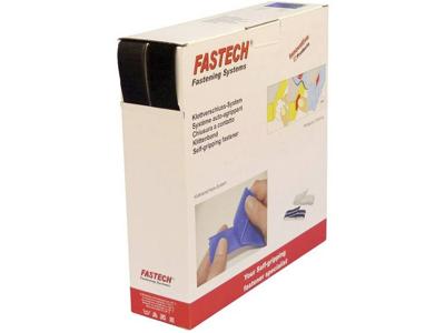 FASTECH® B30-STD-HL999925 Klittenband Om op te naaien Haak- en lusdeel (l x b) 25 m x 30 mm Zwart 25 m