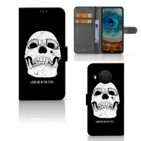 Telefoonhoesje met Naam Nokia X10 | Nokia X20 Skull Eyes - thumbnail